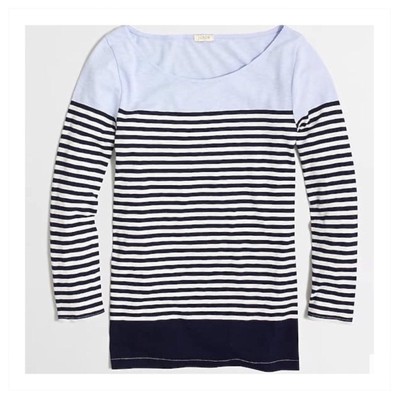 J. Crew Factory Tops - J. Crew Factory mariner stripe tee